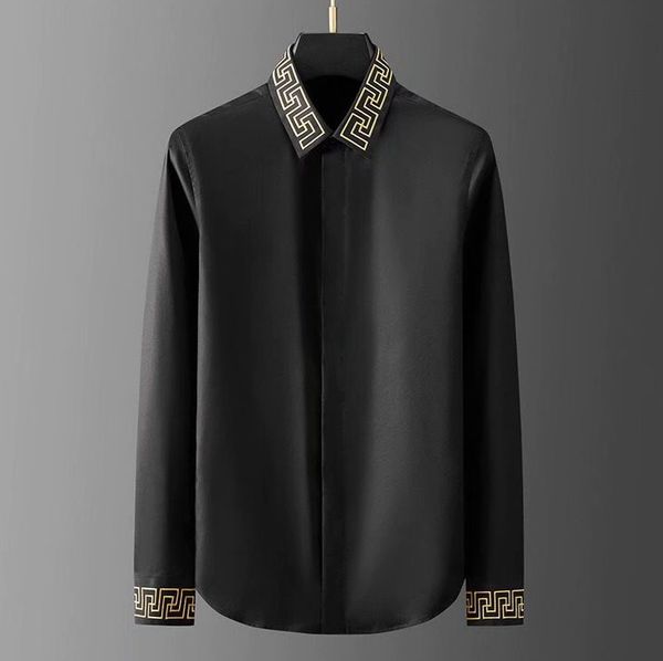 2022 designers mens dress shirts business fashion casual shirt brands men spring slim fit shirts chemises de marque pour hommes #15, White;black
2022 designers mens dress shirts business fashion casual shirt brands men spring slim fit shirts chemises de marque pour hommes #15, White;black