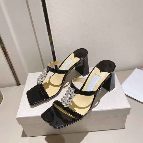summer pop women sandal high heel block heel sandals slide crystal buckle square toe genuine leather calfskin strap slides slip on woman 35-, Black
summer pop women sandal high heel block heel sandals slide crystal buckle square toe genuine leather calfskin strap slides slip on woman 35-, Black
