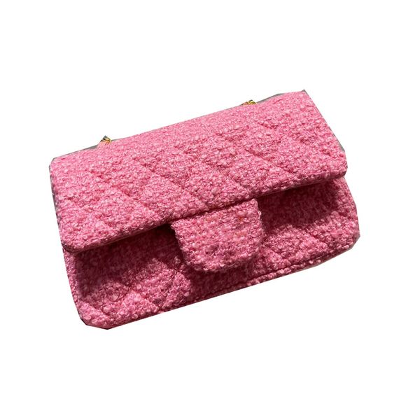 womens cross body tweed square quilted bags pink black gold metal chain shoulder outdoor messenger purse with back pouch sacoche 20x10cn
womens cross body tweed square quilted bags pink black gold metal chain shoulder outdoor messenger purse with back pouch sacoche 20x10cn