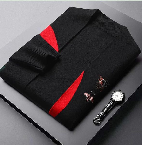 men's sweaters luxury bee embroidery cardigan korean slim soft warm wool cardigans handsome male jackets, White;black
men's sweaters luxury bee embroidery cardigan korean slim soft warm wool cardigans handsome male jackets, White;black