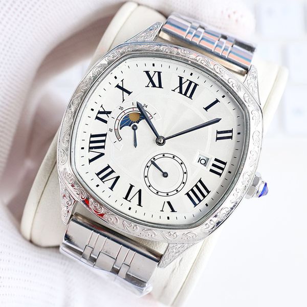 watch mens watches fully automatic mechanical watch 42mm multiple colors wristwatches stainless steel leather strap fashion wristwatch, Slivery;brown
watch mens watches fully automatic mechanical watch 42mm multiple colors wristwatches stainless steel leather strap fashion wristwatch, Slivery;brown