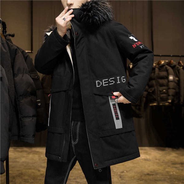 men's hoodies & sweatshirts fleece winter men cotton jacket thick fur collar coat casual hooded warm long windbreaker fashion man parka, Black
men's hoodies & sweatshirts fleece winter men cotton jacket thick fur collar coat casual hooded warm long windbreaker fashion man parka, Black
