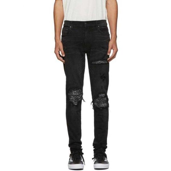 men's jeans amri ripped pants fashion hip hop brand mx1 split leather cashew cut women's high street fog slim fit denim elastic 1i, Blue
men's jeans amri ripped pants fashion hip hop brand mx1 split leather cashew cut women's high street fog slim fit denim elastic 1i, Blue