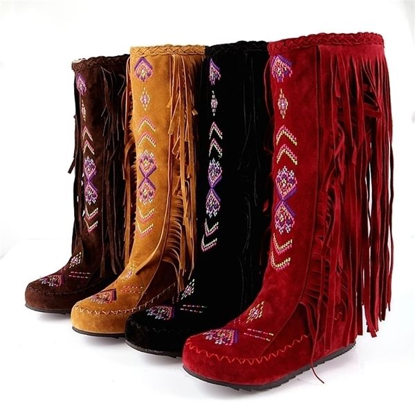boots big size 34-43 women boots fashion embroidery flowers tassel nubuck leather chinese nation style slip-on knee-high 221110, Black
boots big size 34-43 women boots fashion embroidery flowers tassel nubuck leather chinese nation style slip-on knee-high 221110, Black