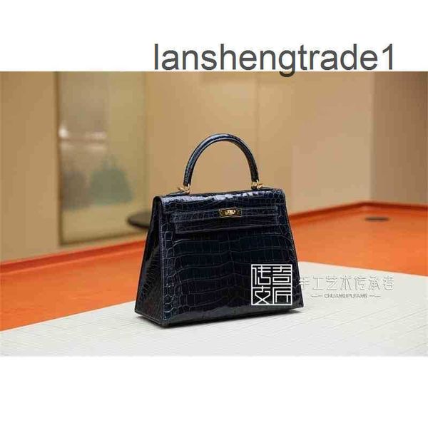 2023 designer bags handbags nile crocodile pikelli women's herme bag blue 25cm gold buckle single shoulder sewn pure manual wax thread
2023 designer bags handbags nile crocodile pikelli women's herme bag blue 25cm gold buckle single shoulder sewn pure manual wax thread