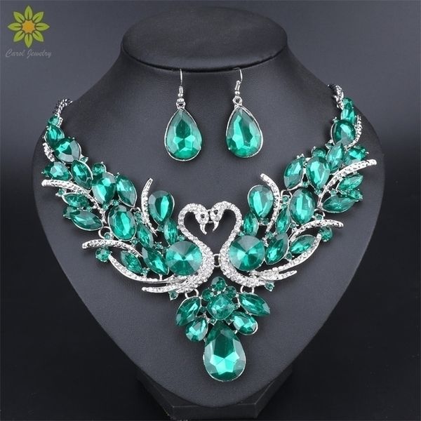 wedding jewelry sets silver plated crystal bridal set for brides swan necklace earrings set party costume accessorie 221109, Slivery;golden
wedding jewelry sets silver plated crystal bridal set for brides swan necklace earrings set party costume accessorie 221109, Slivery;golden