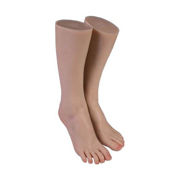 1pair display full positioning simulation female foot mannequin cloth human inverted props beauty painting teaching silk stockings e041, Khaki
1pair display full positioning simulation female foot mannequin cloth human inverted props beauty painting teaching silk stockings e041, Khaki