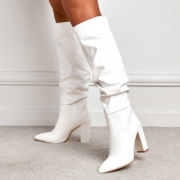 boots new black white knee high boots women fashion pleated designer heels sxey pointed toe party dress dance shoes botas de mujerg221111
boots new black white knee high boots women fashion pleated designer heels sxey pointed toe party dress dance shoes botas de mujerg221111