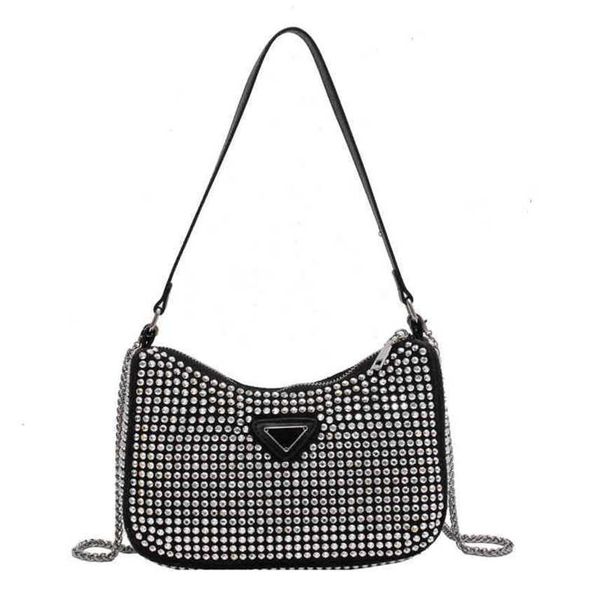 bags diamond inlaid women's bag new armpit sling one shoulder chain messenger shiny rivet purse
bags diamond inlaid women's bag new armpit sling one shoulder chain messenger shiny rivet purse
