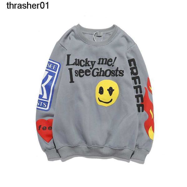 men's hoodies designer sweatshirts kanyess concert smiley foam printed round neck sweater fashion hoodie, Black
men's hoodies designer sweatshirts kanyess concert smiley foam printed round neck sweater fashion hoodie, Black