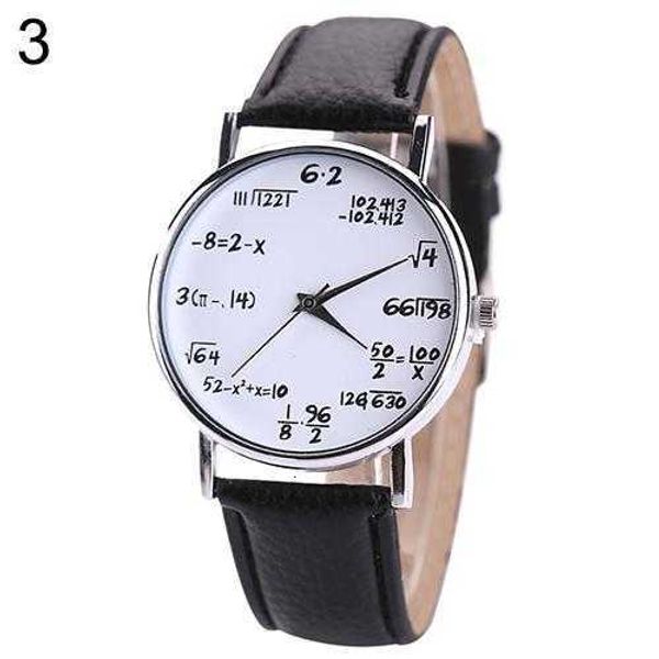 watches women men fashion math formula equation dial faux leather quartz wrist watch bracelet 9pc0, Slivery;brown
watches women men fashion math formula equation dial faux leather quartz wrist watch bracelet 9pc0, Slivery;brown
