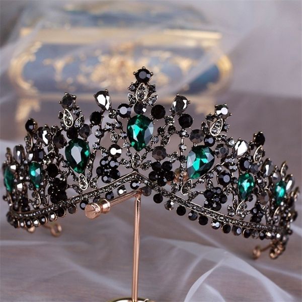 wedding hair jewelry kmvexo european green crystal tiaras vintage black pageant crown baroque bridal accessories gift 221109, Slivery;golden
wedding hair jewelry kmvexo european green crystal tiaras vintage black pageant crown baroque bridal accessories gift 221109, Slivery;golden