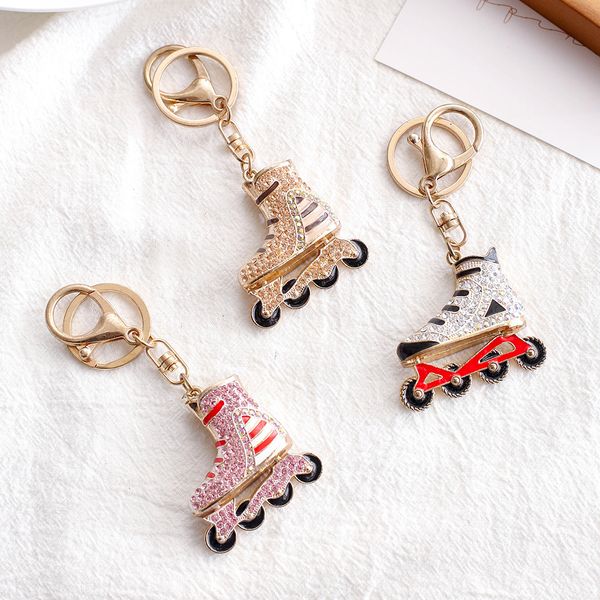 creative diamond set skating shoes keychain fashion jewelry alloy bag car key ring creative keychains accessories gift, Silver
creative diamond set skating shoes keychain fashion jewelry alloy bag car key ring creative keychains accessories gift, Silver