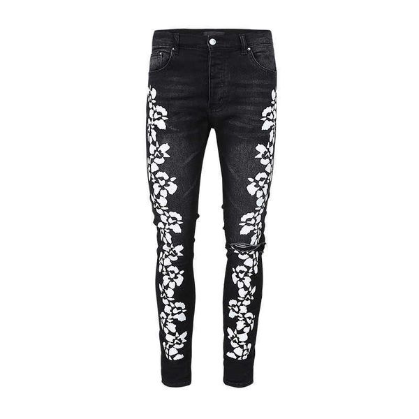 men's jeans amri ripped pants fashion hip hop casual high street print wash splash ink slim fit hole men denim elastic cab3 miri patch, Blue
men's jeans amri ripped pants fashion hip hop casual high street print wash splash ink slim fit hole men denim elastic cab3 miri patch, Blue
