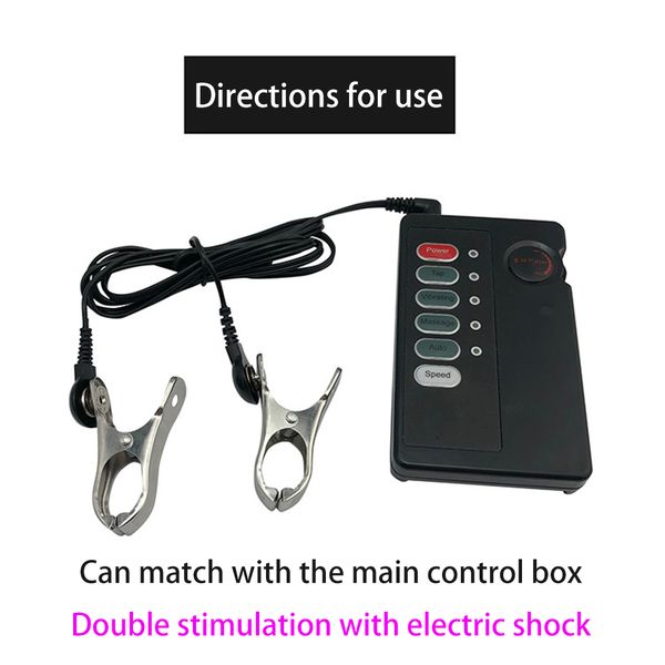 costumes electro shock nipple clamps adults supplies bondage nipple stimulator breast restraint fetish toys for women toys bds, Black
costumes electro shock nipple clamps adults supplies bondage nipple stimulator breast restraint fetish toys for women toys bds, Black