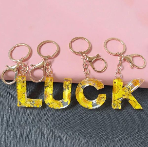 fashion keychains yellow sunflower pattern a-z initial letter keychain girls acrylic daisy print key ring for women bag hanging decoration, Silver
fashion keychains yellow sunflower pattern a-z initial letter keychain girls acrylic daisy print key ring for women bag hanging decoration, Silver