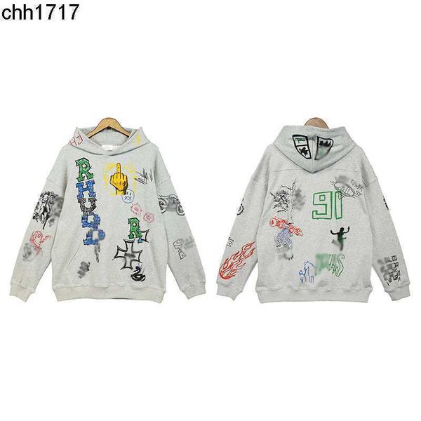 versatile grey sweet cool new casual rhudes hand-painted graffiti high street men's and women's hoodies and hoodies trendy autumn, Black
versatile grey sweet cool new casual rhudes hand-painted graffiti high street men's and women's hoodies and hoodies trendy autumn, Black