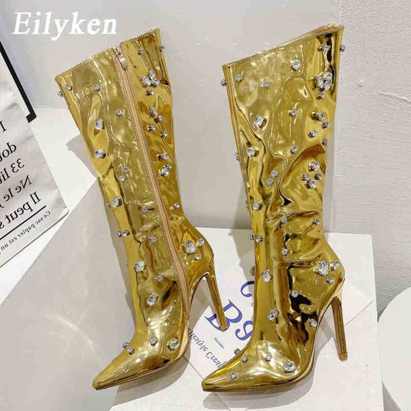 boots eilyken fashion runway crystal women knee high boots high heels stilettos nightclub pointed toe shoes patent leather botas mujer 22091, Black
boots eilyken fashion runway crystal women knee high boots high heels stilettos nightclub pointed toe shoes patent leather botas mujer 22091, Black
