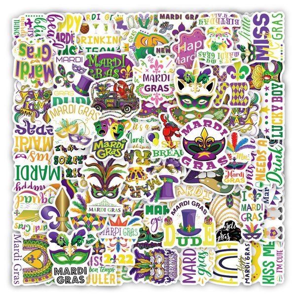 pack of 50pcs mardi gras stickers no-duplicate waterproof vinyl sticker for luggage skateboard notebook water bottle car decals
pack of 50pcs mardi gras stickers no-duplicate waterproof vinyl sticker for luggage skateboard notebook water bottle car decals