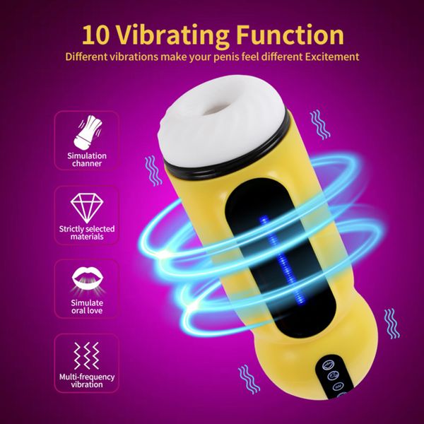 costumes new sucking automatic male masturbator machine for men vibration blowjob maturbation cup goods for men toy for m, Black
costumes new sucking automatic male masturbator machine for men vibration blowjob maturbation cup goods for men toy for m, Black