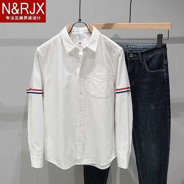 mens shirt luxurys thoms brownns designers menswear casual bussiness tb cotton stripe long sleeved white men's spring and autumn youth, White;black
mens shirt luxurys thoms brownns designers menswear casual bussiness tb cotton stripe long sleeved white men's spring and autumn youth, White;black