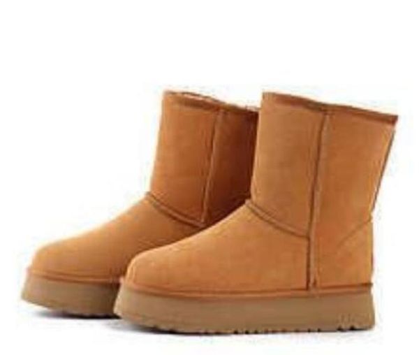 women fur half boots shoes real genuine suede leather cotton boots women's winter warm thick bottom, Black
women fur half boots shoes real genuine suede leather cotton boots women's winter warm thick bottom, Black