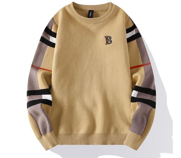 men's sweaters soft warm pull homme b luxury designer fashion knit pullovers clothes sweaters, White;black
men's sweaters soft warm pull homme b luxury designer fashion knit pullovers clothes sweaters, White;black