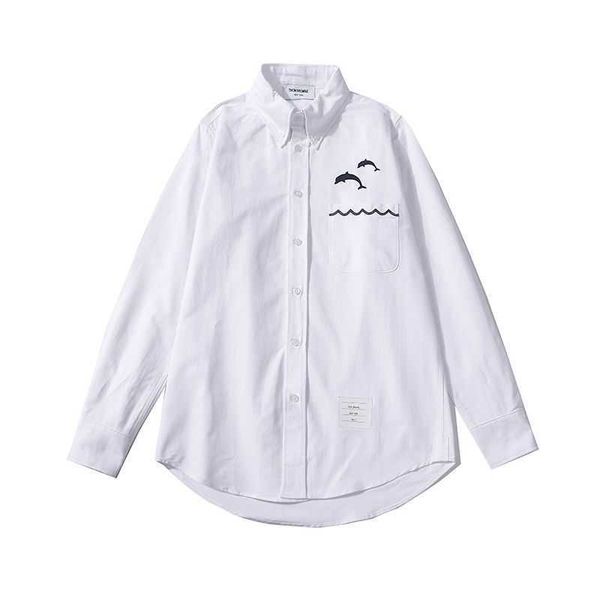 mens shirt luxurys thoms brownns designers menswear casual bussiness trendy tb dolphin pattern versatile couple long sleeve famous brand cas, White;black
mens shirt luxurys thoms brownns designers menswear casual bussiness trendy tb dolphin pattern versatile couple long sleeve famous brand cas, White;black