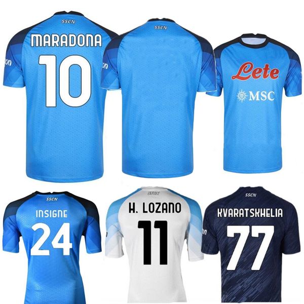 22 23 maradona soccer jerseys napoli home away 3rd football shirts men kids hamsik mertens insigne maglietta osimhen maglia mertens uniform, Black;blue
22 23 maradona soccer jerseys napoli home away 3rd football shirts men kids hamsik mertens insigne maglietta osimhen maglia mertens uniform, Black;blue