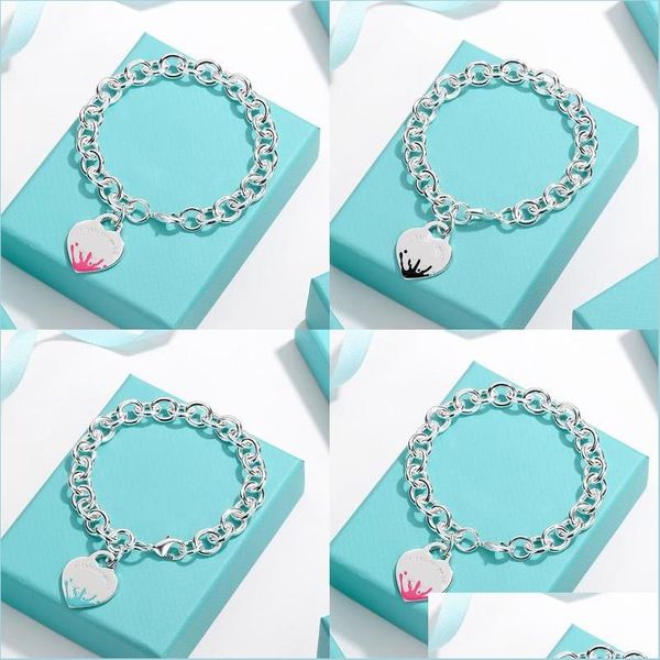 charm bracelets charm bracelets heart design fine jewelry for women droplet enamel chain black blue pink bracelet pseiras famous dro dhslx, Golden;silver
charm bracelets charm bracelets heart design fine jewelry for women droplet enamel chain black blue pink bracelet pseiras famous dro dhslx, Golden;silver
