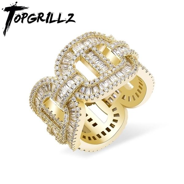 band rings rillz cuban link chains iced out cubic zirconia gold color hip hop personalised fashion jewelry gift 221109, Silver
band rings rillz cuban link chains iced out cubic zirconia gold color hip hop personalised fashion jewelry gift 221109, Silver