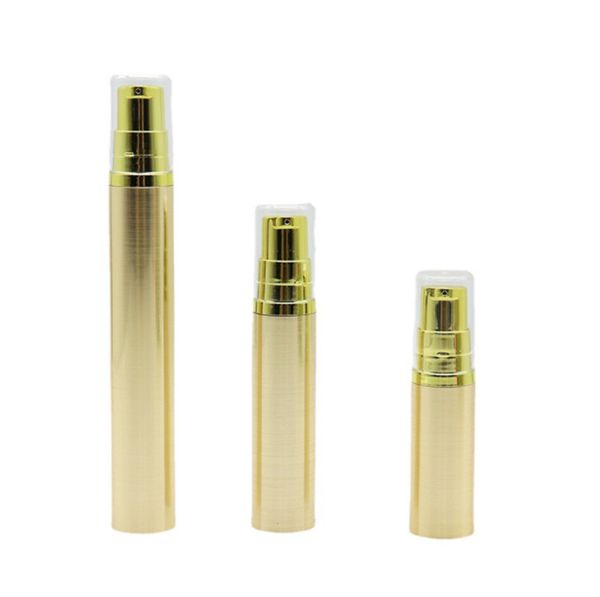 10ml empty airless vacuum pump bottle refillable plastic lotion cosmetic lotion container for travel gold color
10ml empty airless vacuum pump bottle refillable plastic lotion cosmetic lotion container for travel gold color