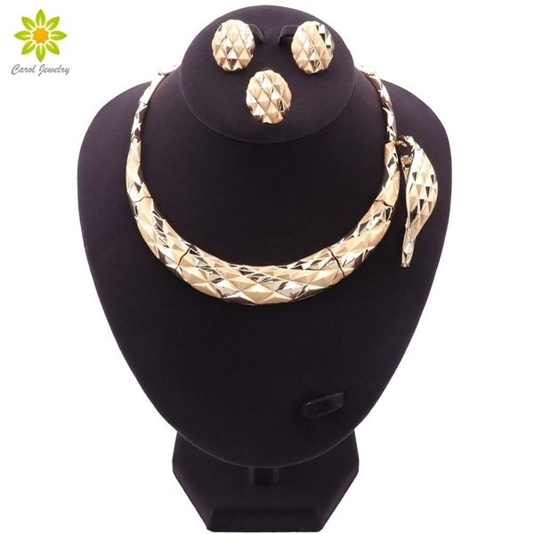 wedding jewelry sets women gift african bridal gifts gold color set dubai necklace bracelet earrings ring 221109, Slivery;golden
wedding jewelry sets women gift african bridal gifts gold color set dubai necklace bracelet earrings ring 221109, Slivery;golden