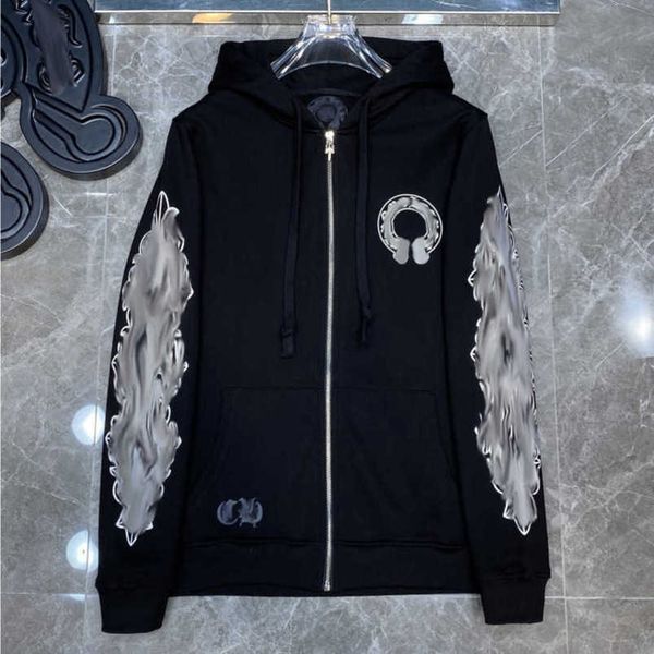 fashion men's luxury sweatshirts designer classic hoodies ch zipper hooded sweater casual men women cross pullover sanskrit hoodie coat, Black
fashion men's luxury sweatshirts designer classic hoodies ch zipper hooded sweater casual men women cross pullover sanskrit hoodie coat, Black
