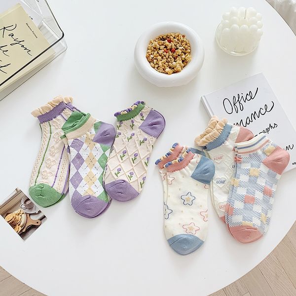 spring and summer socks children's cute little fresh cotton socks cartoon, Black;white
spring and summer socks children's cute little fresh cotton socks cartoon, Black;white