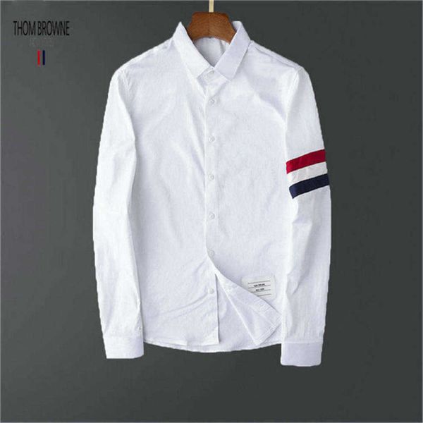 luxury brand shirt thoms brownns designer shirts original quality men's long sleeve lapel white shirt casual button long sleeves cotton, White;black
luxury brand shirt thoms brownns designer shirts original quality men's long sleeve lapel white shirt casual button long sleeves cotton, White;black