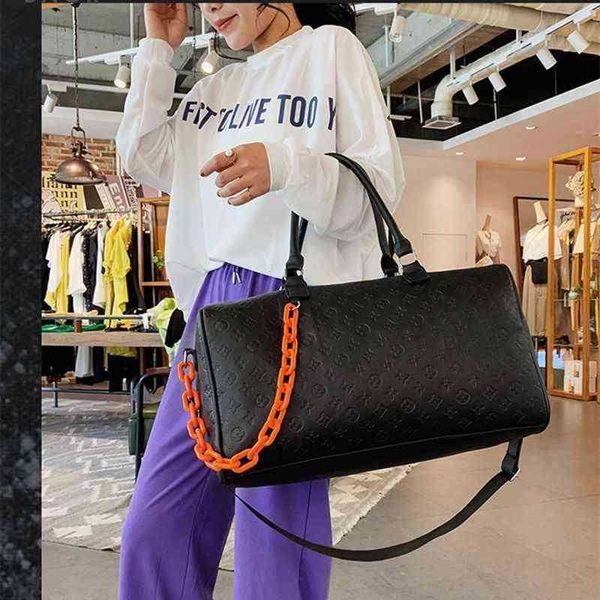 women weekend duffle duffel bags men night gym sport waterproof luxury print design travelling sports bag leather duffle bag 220630
women weekend duffle duffel bags men night gym sport waterproof luxury print design travelling sports bag leather duffle bag 220630