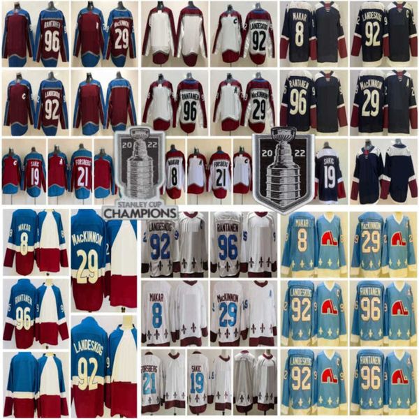 men stanley cup final hockey 8 cale makar jersey 29 nathan mackinnon 92 gabriel landeskog mikko rantanen joe sakic peter forsberg blue white, Black;red
men stanley cup final hockey 8 cale makar jersey 29 nathan mackinnon 92 gabriel landeskog mikko rantanen joe sakic peter forsberg blue white, Black;red