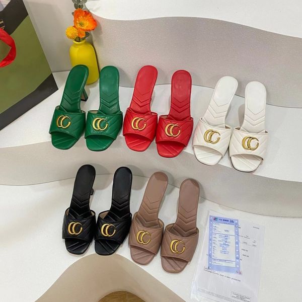 slippers new designer women embroider line sandales classic brand fashion leather .5cm high heels summer outside luxury metal letter square, Black
slippers new designer women embroider line sandales classic brand fashion leather .5cm high heels summer outside luxury metal letter square, Black
