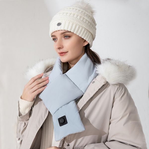 neck heating pad heated scarf women men. portable battery 5000mah last 4-8 hours, Blue;gray
neck heating pad heated scarf women men. portable battery 5000mah last 4-8 hours, Blue;gray