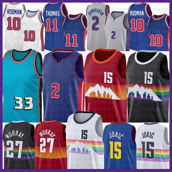 nikola jamal murray jokic cade cunningham basketball jersey 15 27 2 grant hill vintage jerseys dennis rodman isiah thomas 33 10 11', Black;red
nikola jamal murray jokic cade cunningham basketball jersey 15 27 2 grant hill vintage jerseys dennis rodman isiah thomas 33 10 11', Black;red
