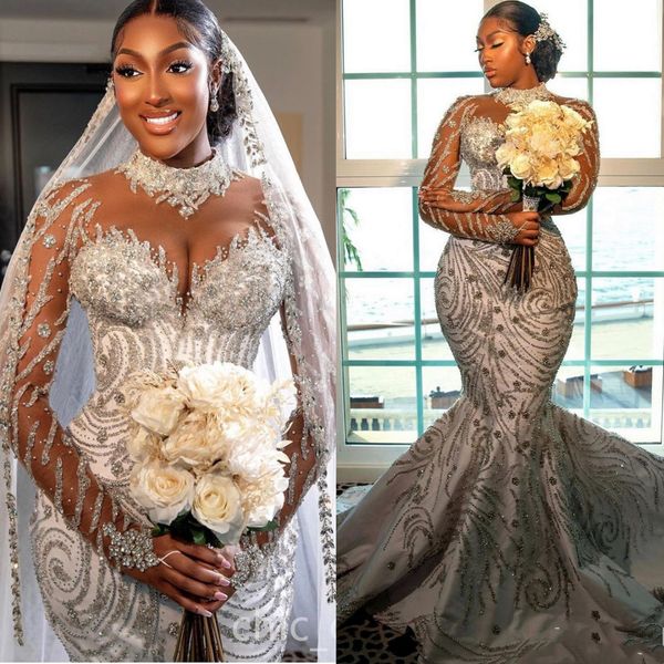 2022 arabic aso ebi luxurious mermaid wedding dress lace beaded crystals satin bridal gowns dresses zj505, White
2022 arabic aso ebi luxurious mermaid wedding dress lace beaded crystals satin bridal gowns dresses zj505, White