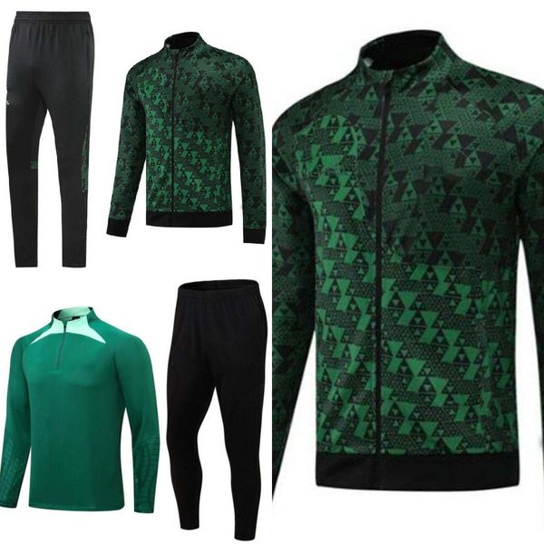 22/23 tracksuits nigeria national football team 2022-20223 men's football long pull zipper outdoor running training suit autumn and win, Black
22/23 tracksuits nigeria national football team 2022-20223 men's football long pull zipper outdoor running training suit autumn and win, Black