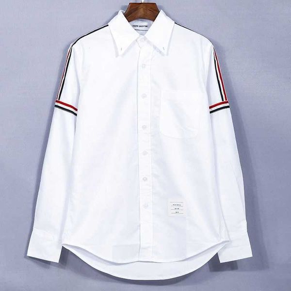 luxury brand shirts thoms brownns blouse designers tb fashion men's shirt shoulder double sleeve red white blue spring and autumn long, White;black
luxury brand shirts thoms brownns blouse designers tb fashion men's shirt shoulder double sleeve red white blue spring and autumn long, White;black