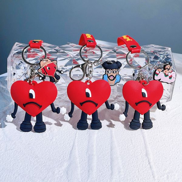 pvc bad bunny keyring rings women fashion design animal rabbit heart pendant car key chain holder men cartoon figure bag charm trinket keych, Slivery;golden
pvc bad bunny keyring rings women fashion design animal rabbit heart pendant car key chain holder men cartoon figure bag charm trinket keych, Slivery;golden