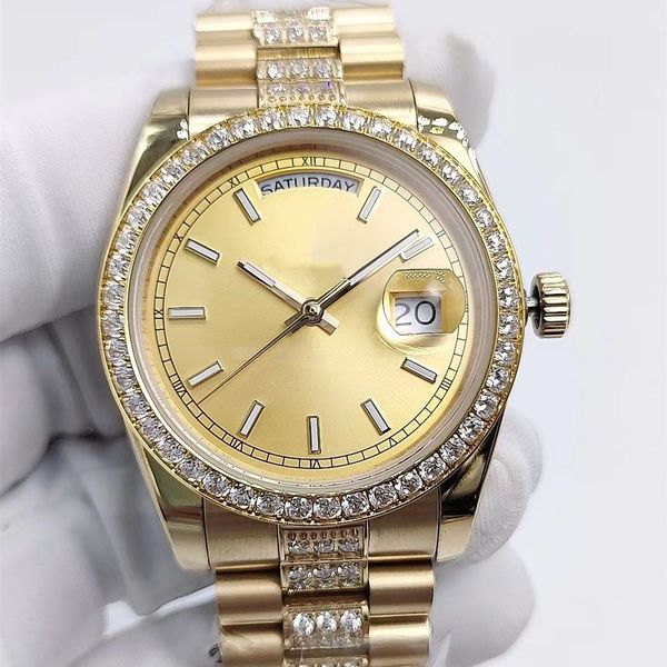 the classic fashion fully automatic mechanical watch size 36mm diamond set solid roman word more personality sapphire mirror can be customiz, Slivery;brown
the classic fashion fully automatic mechanical watch size 36mm diamond set solid roman word more personality sapphire mirror can be customiz, Slivery;brown