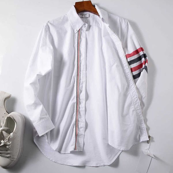 luxury brand shirts thoms brownns blouse designers men's classic tb shirt autumn and women's same placket four coat business, White;black
luxury brand shirts thoms brownns blouse designers men's classic tb shirt autumn and women's same placket four coat business, White;black