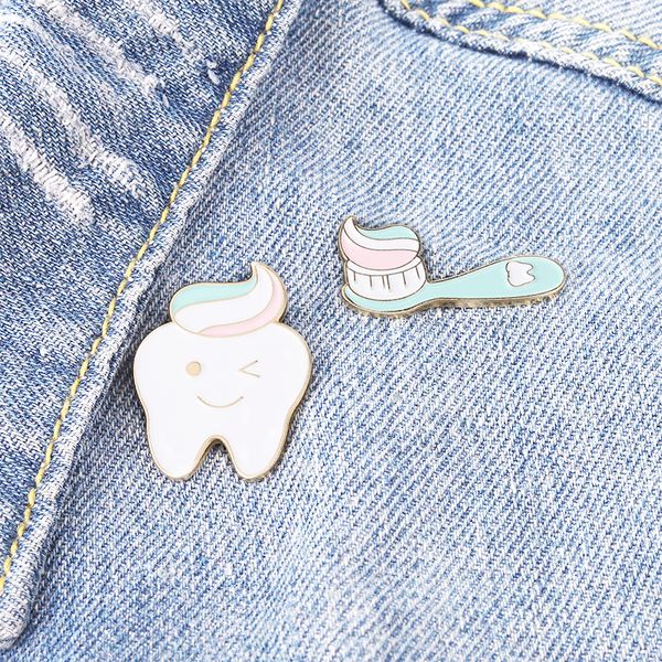 toothpaste toothbrush tooth enamel pins couples daily necessities bag brooch lapel badge cartoon jewelry gift for kids friends, Blue
toothpaste toothbrush tooth enamel pins couples daily necessities bag brooch lapel badge cartoon jewelry gift for kids friends, Blue