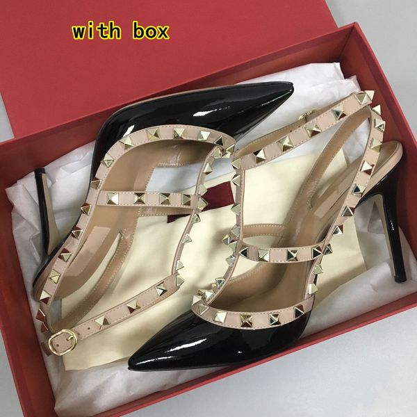 classics v rivets sandals women high heel shoes 6cm 8cm 10cm thin heels pointed toe genuine leather nude black shiny wedding shoes with box
classics v rivets sandals women high heel shoes 6cm 8cm 10cm thin heels pointed toe genuine leather nude black shiny wedding shoes with box