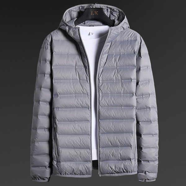 men's spring jacket down demi-season ultra light autumn large coat with hood man, Black
men's spring jacket down demi-season ultra light autumn large coat with hood man, Black